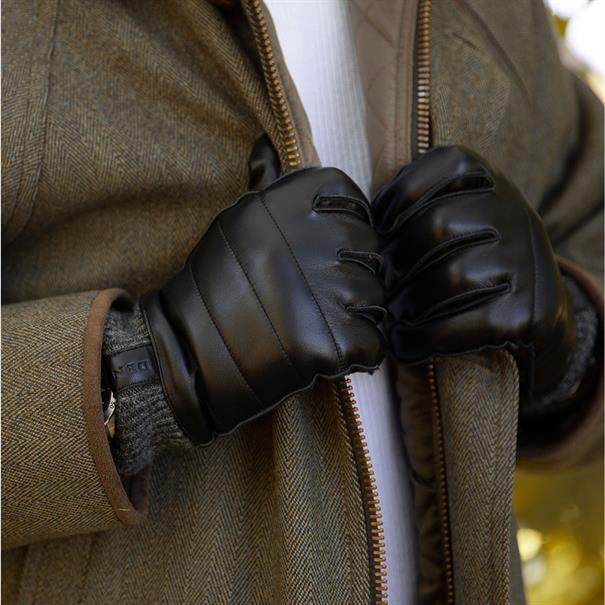 Dents Glove leather/wool touchsc.