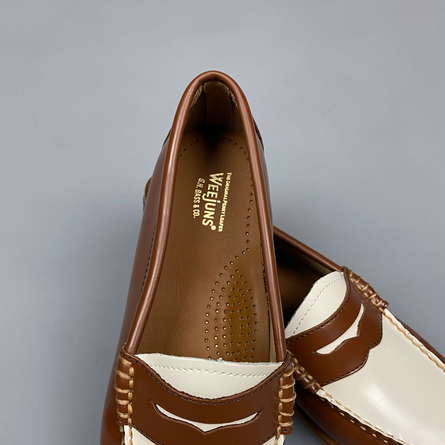 Shop G.H. Bass Weejun penny two-tone online at Shoes & Shirts
